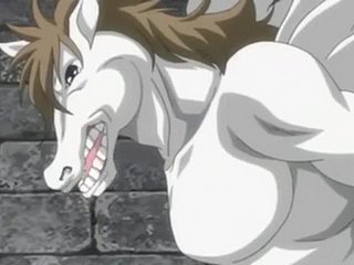 Povero Anime Bambe viene intrappolata dal mostro