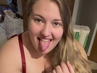 Gorąca żona BBW blowjob Acquisition bargain cum !! z uśmiechem