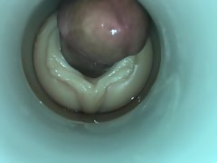 정액 캠 남자에 의하여 뜨거운 정액 주입